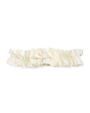 Boxed Pearl-Embellished Garter for Bride, White