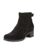 Viola Suede Ankle Boot, Black