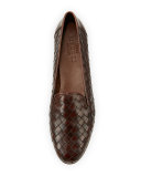 Nader Woven Leather Loafer, Tan