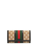 Vintage Web GG Canvas Wallet, Brown/Black