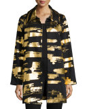Golden Glow Long Drama Jacket 