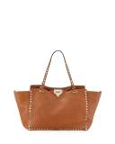 Rockstud Medium Grained Tote Bag