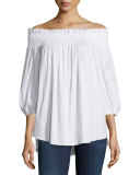 Lou Off-The-Shoulder Solid Top