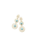 18K Senso Turquoise & Diamond Drop Earrings