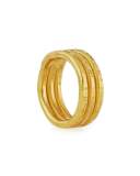 22K Gold Stacked Trio Ring