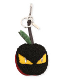 Monster Eye Apple Charm, Black
