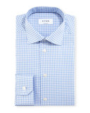 Contemporary-Fit Gingham Dress Shirt, Blue/White