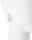 Yellow Gold Provence Pear Earring Charm Frames