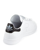 Stan Smith Triple-Strap Sneaker, White/Black