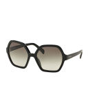 Oversize Hexagonal Sunglasses
