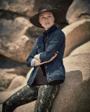 Kyleigh Hand-Blocked Wide-Brim Hat