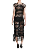 Raven Macrame Coverup Dress