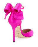 Trance Satin Bow Pump