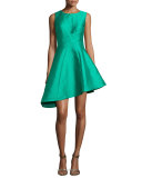 Sleeveless Asymmetric Cocktail Dress 