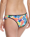 Enna Tie-Side Banana-Leaf Printed Swim Bottom