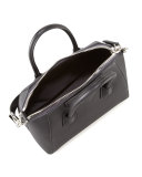 Antigona Small Sugar Goatskin Satchel Bag, Black