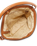 Mystery Leather Hobo Bag, Cognac