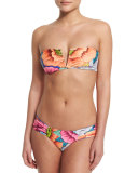 Flora Printed V-Wire Bandeau Swim Top