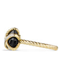 10mm Petite Cable Wrap Onyx  Ring