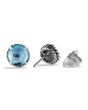 Chatelaine Earrings with Blue Topaz