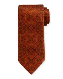 Medallion-Print Silk Tie