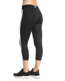 Exerciser Capri Leggings, Black/Blush