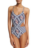 Acoma Multi-Print One-Piece Swimsuit