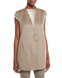 Kingsley Cashmere Vest, Cobblestone