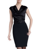 Crepe Marocain Pencil Skirt