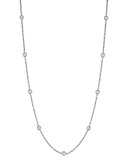 Diamond Eyeglass Chain Necklace, 18"L