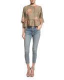 The Almost Skinny Cropped Jeans, Wyoming Wash