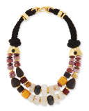 Paloma Braided Rope Necklace, Multi