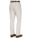 Brando Dressy Cotton Trousers, Stone