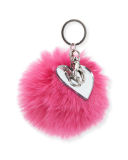Fur Pompom Keychain