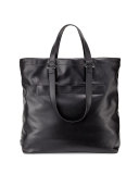 Leather Tote Bag, Black