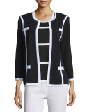 Milano Jacket with Piping, Plus Size