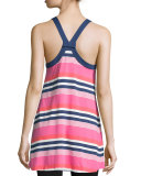 multi-striped jersey chemise