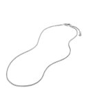 Box Chain Necklace with Gold, 18"L