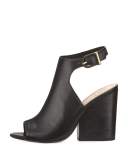Grove Leather 100mm Block-Heel Bootie