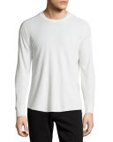 Long-Sleeve Waffle-Knit Sweater