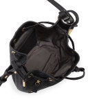 Lida Mini Leather Bucket Bag, Onyx