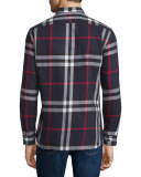 Ecclestone Lightweight Check Sport Shirt, Navy/Black