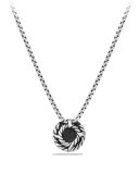 Chatelaine Pendant with Black Diamonds