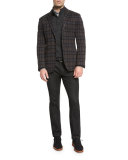 Five-Pocket Stretch-Denim Jeans, Black