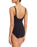 Tutti Frutti One-Piece Swimsuit, Black