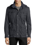 All-Weather Safari Jacket, Barchetta Blue