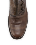 Bowery Button Boot, Gray