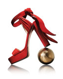 Kaytrin Suede 120mm Platform Sandal, Red