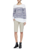 Twill Bermuda Shorts, Light Khaki
