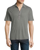 Branigan Tailored-Fit Garment-Dyed Linen Polo Shirt, Fossil